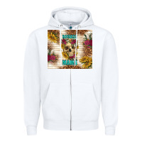 White badass mama with flowers Zipper Hoodie - TumblerDesignByShophia