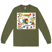 Army Green autism Long Sleeve Tee - Artiststas