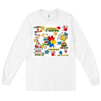 White autism Long Sleeve Tee - Artiststas