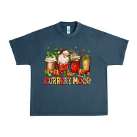 Midnight Navy Christmas Santa coffee cups current mood Urban Heavy Tee - MaliasSmallBusiness