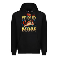 Black Loud and proud cheer Mom Mother's Day Premium Hoodie - CowGirlArtShop