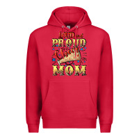 Cardinal Loud and proud cheer Mom Mother's Day Premium Hoodie - CowGirlArtShop