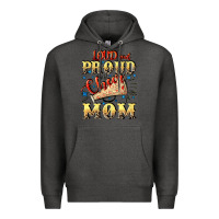Charcoal Heather Loud and proud cheer Mom Mother's Day Premium Hoodie - CowGirlArtShop