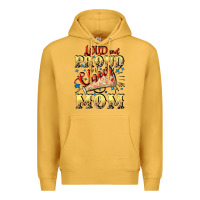 Mustard Loud and proud cheer Mom Mother's Day Premium Hoodie - CowGirlArtShop