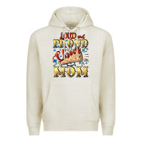 Oatmeal Heather Loud and proud cheer Mom Mother's Day Premium Hoodie - CowGirlArtShop