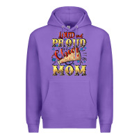 Purple Loud and proud cheer Mom Mother's Day Premium Hoodie - CowGirlArtShop