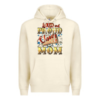 Sandshell Loud and proud cheer Mom Mother's Day Premium Hoodie - CowGirlArtShop