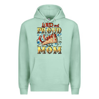Seafoam Loud and proud cheer Mom Mother's Day Premium Hoodie - CowGirlArtShop