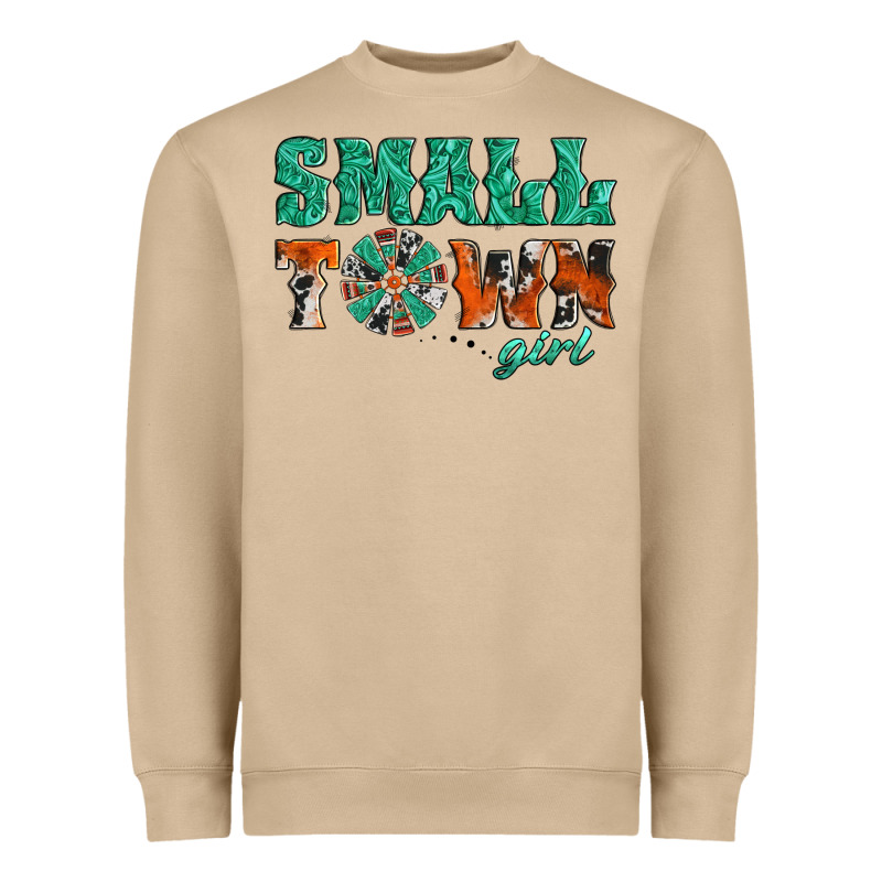 Small Town Girl Western Windmill Heavyweight Sweatshirt by Jasminsmagicworld | Teevron