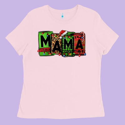 Christmas Mama Ladies Tee Designed By Jasminsmagicworld