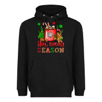Black hot cocoa season Heavyweight Hoodie - OliviaCreatesArt