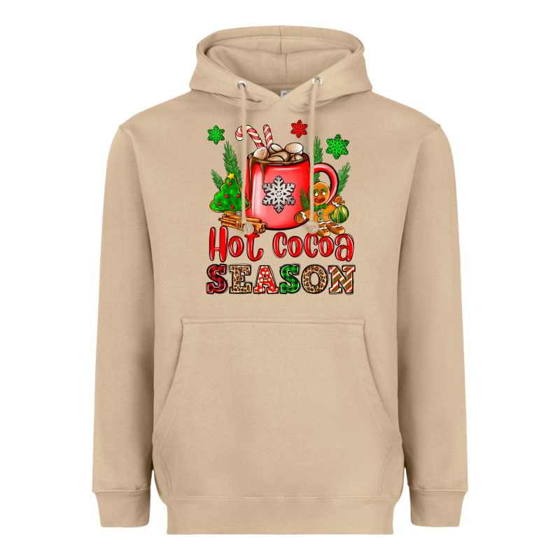 Hot Cocoa Season Heavyweight Hoodie by OliviaCreatesArt | Teevron