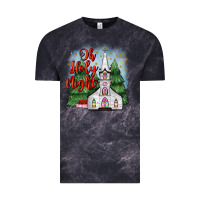 Cloud Black christmas church oh holy night Vintage Tee - MaliasSmallBusiness