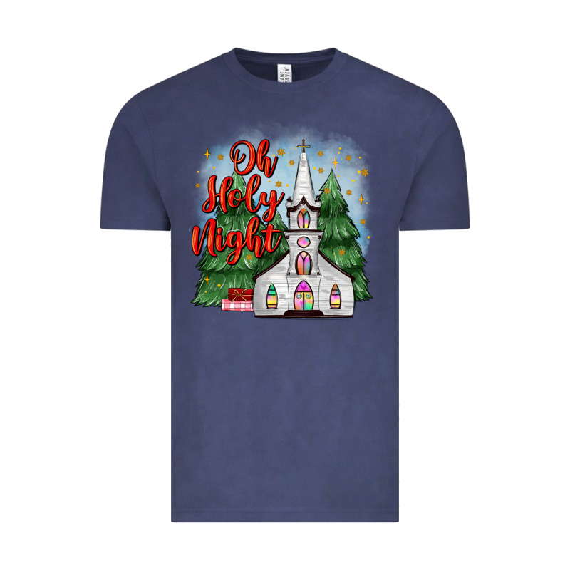 Christmas Church Oh Holy Night Vintage Tee by MaliasSmallBusiness | Teevron
