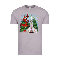Vintage Zinc christmas church oh holy night Vintage Tee - MaliasSmallBusiness