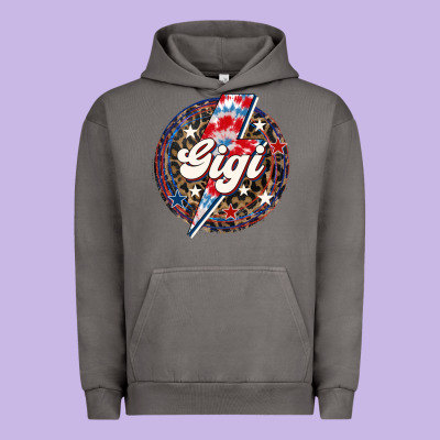 Western Gigi Patriotic 4th Of July Urban Hoodie Designed By Lillyallendesigns