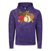 Cloud Purple softball Vintage Hoodie - MaliasSmallBusiness