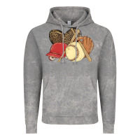 Cloud Rock softball Vintage Hoodie - MaliasSmallBusiness