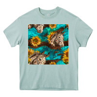 Arona appaloosa horses and sunflowers seamless pattern Heavy Core Tee - BundleAndBundleShop