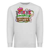 Dove Grey pour me something mister olivia Premium Sweatshirt - OliviaCreatesArt