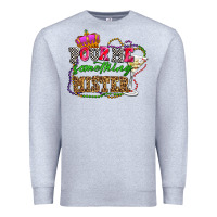 Heather Grey pour me something mister olivia Premium Sweatshirt - OliviaCreatesArt