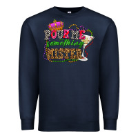 Navy pour me something mister olivia Premium Sweatshirt - OliviaCreatesArt