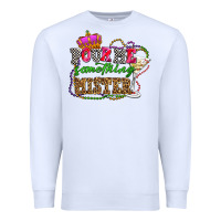 White pour me something mister olivia Premium Sweatshirt - OliviaCreatesArt
