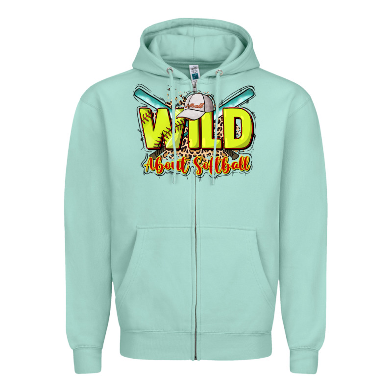 Wild About Softball Zipper Hoodie by HowdyJamesFarm | Teevron