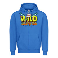True Royal Wild about Softball Zipper Hoodie - HowdyJamesFarm