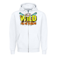 White Wild about Softball Zipper Hoodie - HowdyJamesFarm