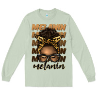 Matcha melanin afro messy bun Long Sleeve Tee - Artiststas