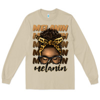 Mushroom melanin afro messy bun Long Sleeve Tee - Artiststas