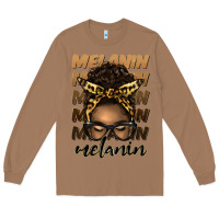 Toasted Coconut melanin afro messy bun Long Sleeve Tee - Artiststas
