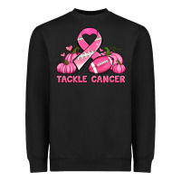 Black tackle cancer pumpkins football and ribbon breast cancer awareness Heavyweight Sweatshirt - Jasminsmagicworld