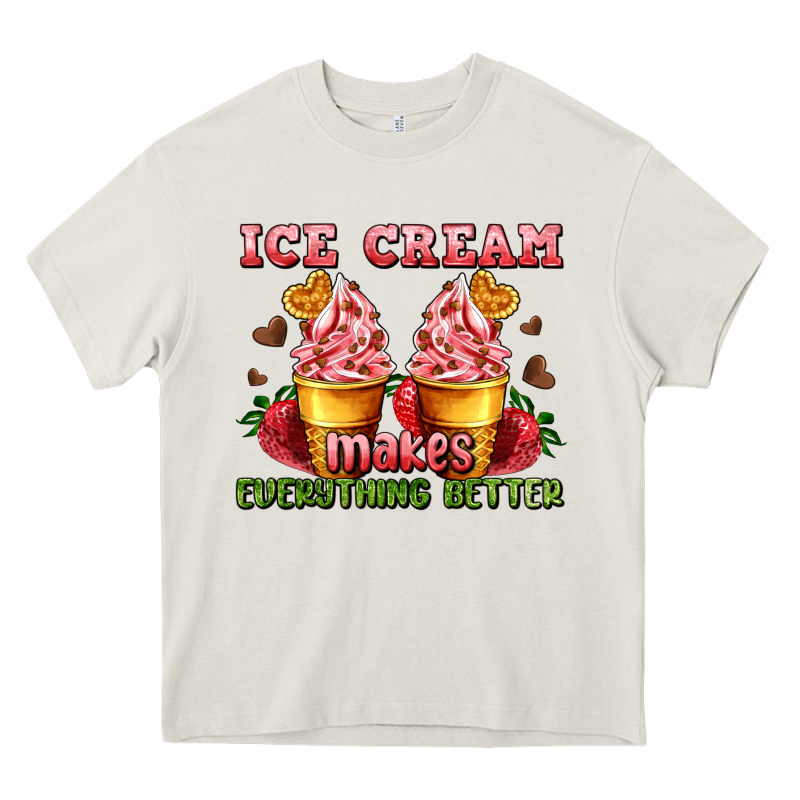 Ice Cream Makes Everything Better Heavy Core Tee by AdoDesignShop | Teevron