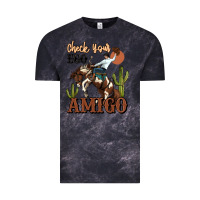 Cloud Black check your ego amigo rodeo cowboy Vintage Tee - MaliasSmallBusiness