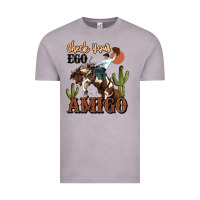 Vintage Zinc check your ego amigo rodeo cowboy Vintage Tee - MaliasSmallBusiness