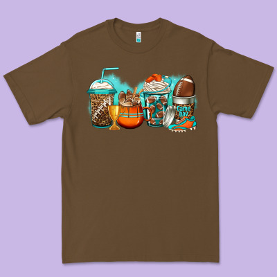 American Football Coffee Premium Tee Designed By Jasminsmagicworld