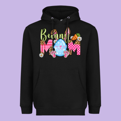 Easter Day Bunny Mom Heavyweight Hoodie Designed By Oliviacreatesart