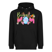 Black Easter Day Bunny mom Heavyweight Hoodie - OliviaCreatesArt