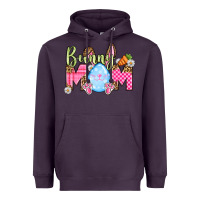 Plum Easter Day Bunny mom Heavyweight Hoodie - OliviaCreatesArt