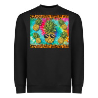 Black summer pineapple Heavyweight Sweatshirt - BarkalooDesign