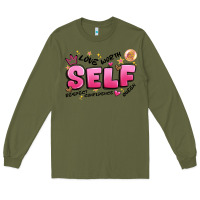Army Green self love Long Sleeve Tee - Artiststas