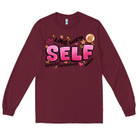 Burgundy self love Long Sleeve Tee - Artiststas