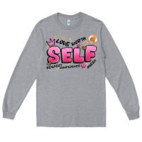 Heather Grey self love Long Sleeve Tee - Artiststas