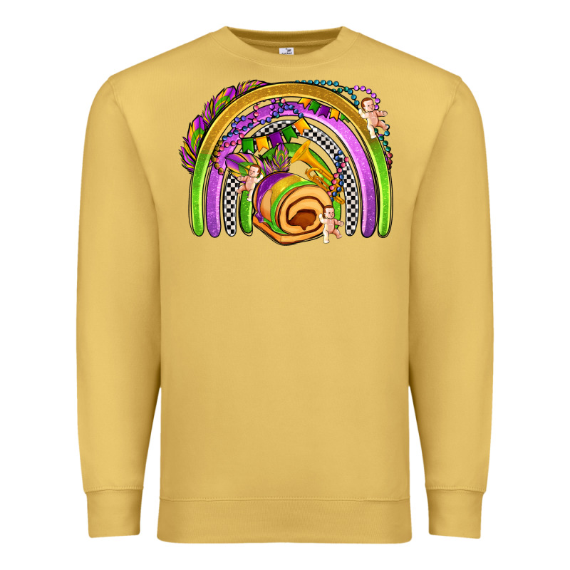 Mardi Gras Rainbow Premium Sweatshirt by OliviaCreatesArt | Teevron