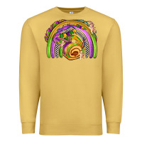 Antique Gold mardi gras rainbow Premium Sweatshirt - OliviaCreatesArt