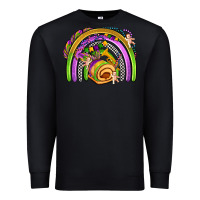 Black mardi gras rainbow Premium Sweatshirt - OliviaCreatesArt