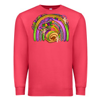 Cardinal mardi gras rainbow Premium Sweatshirt - OliviaCreatesArt