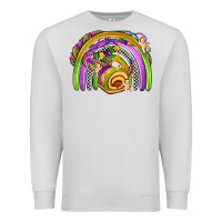 Dove Grey mardi gras rainbow Premium Sweatshirt - OliviaCreatesArt